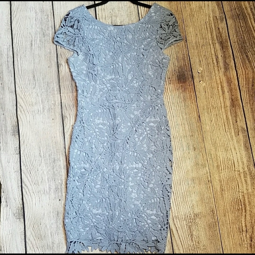Lulu's Periwinkle Lace Dress Size M